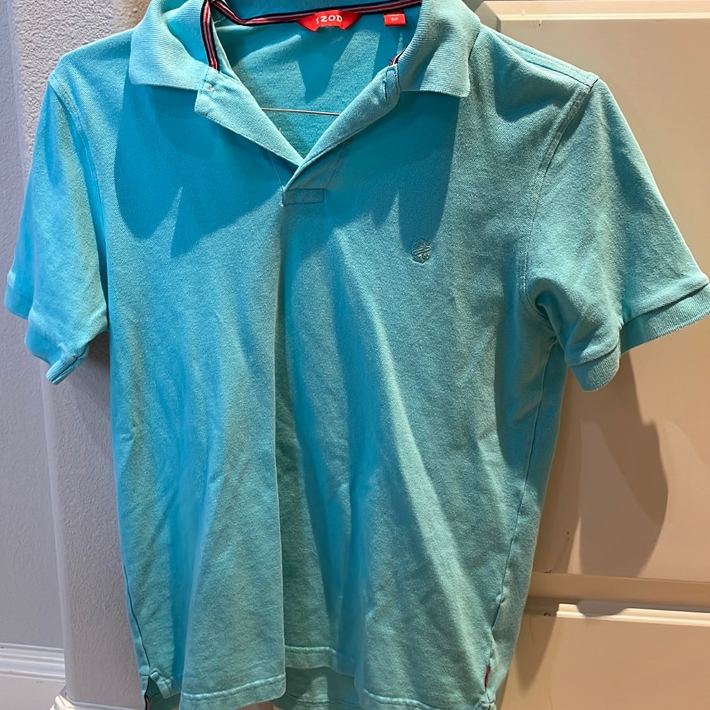 Izod turquoise blue polo